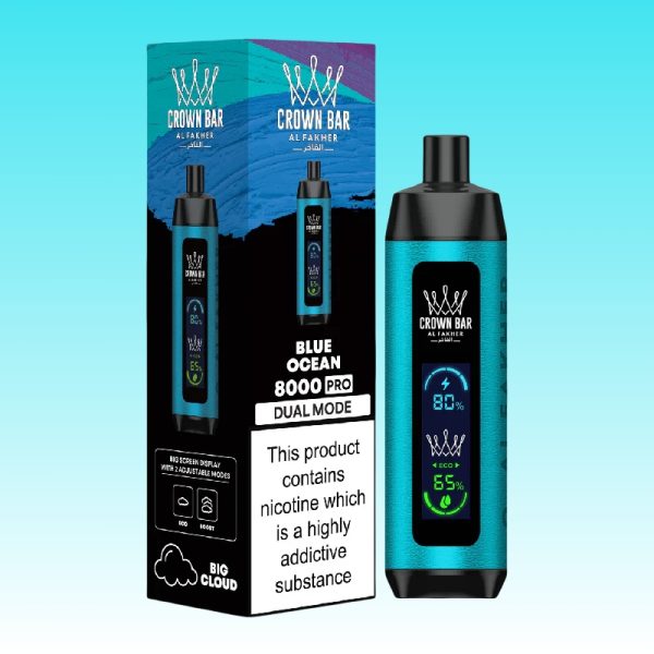 Al Fakher Crown Bar 8000 Pro Puffs | E cigi bolt Al Fakher Crown Bar 8000 Pro Puffs | E cigi bolt