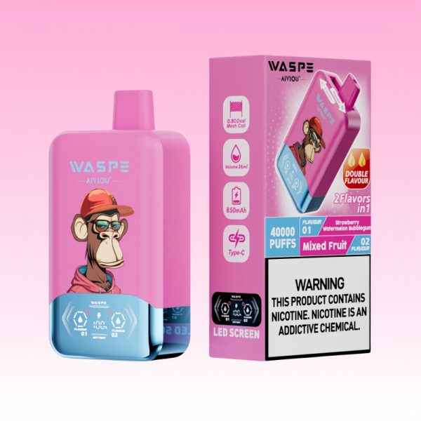 Waspe Aiviou 40000 Slukk | E cigi bolt Waspe Aiviou 40000 Slukk | E cigi bolt