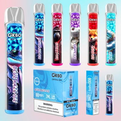 OKSO Crystal Bar 800 Puffs | E cigi bolt OKSO Crystal Bar 800 Puffs | E cigi bolt