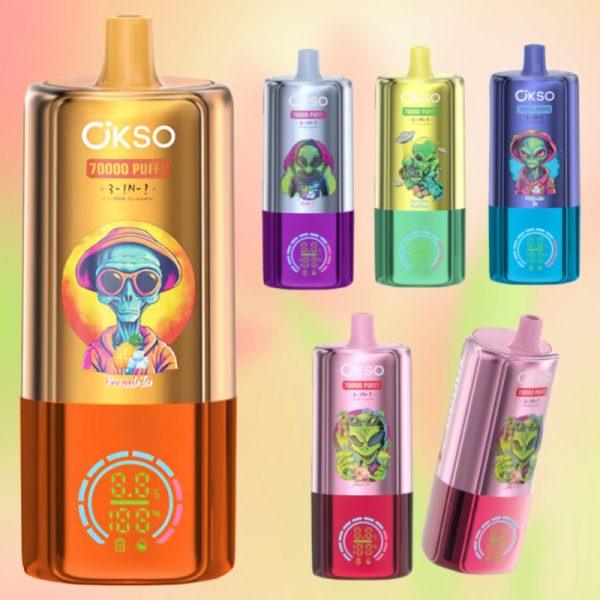 Okso 3in1 70000 Puffs | E cigi bolt