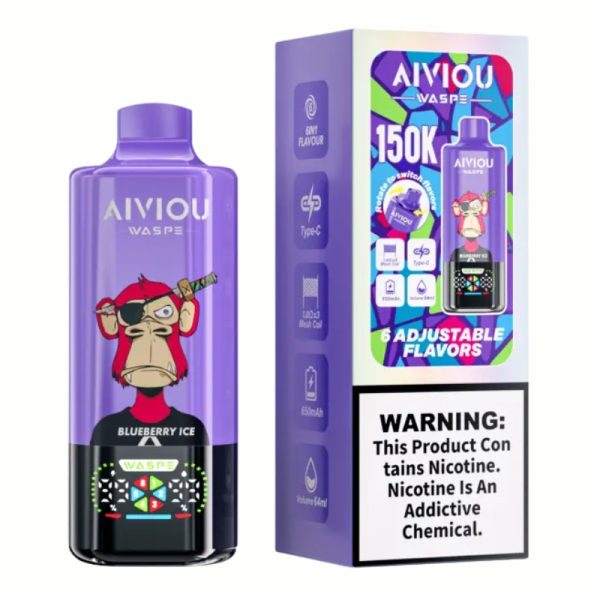 Waspe Aiviou 6 in 1 150k Puffs | E cigi bolt Waspe Aiviou 6 in 1 150k Puffs | E cigi bolt