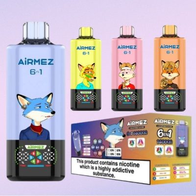 Airmez Fox 6 IN 1 140k Puffs | E cigi bolt Airmez Fox 6 IN 1 140k Puffs | E cigi bolt