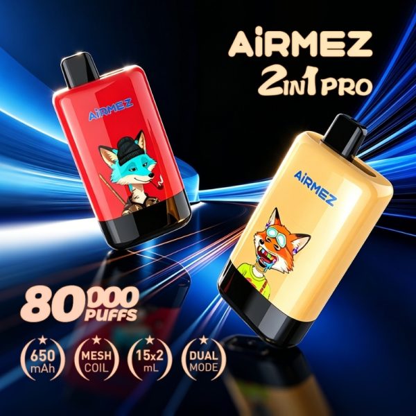 Airmez Fox 2 IN 1 80000 Puffs | E cigi bolt Airmez Fox 2 IN 1 80000 Puffs | E cigi bolt