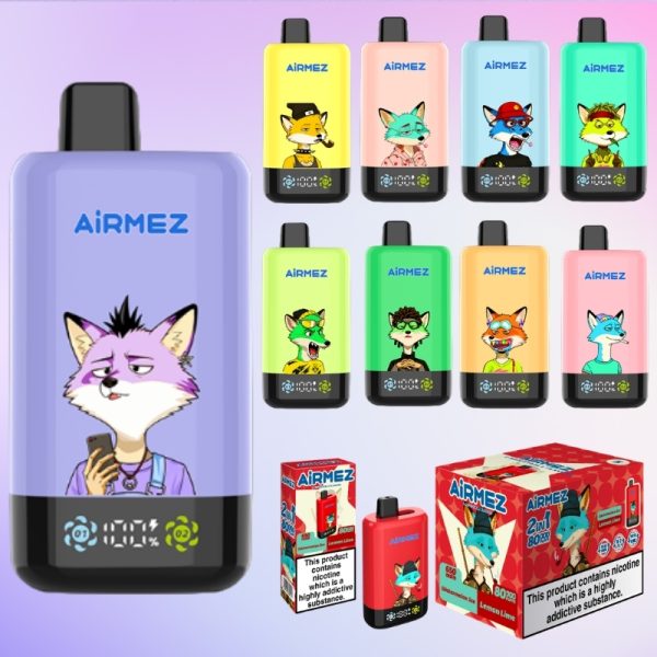 Airmez Fox 2 IN 1 80000 Puffs | E cigi bolt Airmez Fox 2 IN 1 80000 Puffs | E cigi bolt
