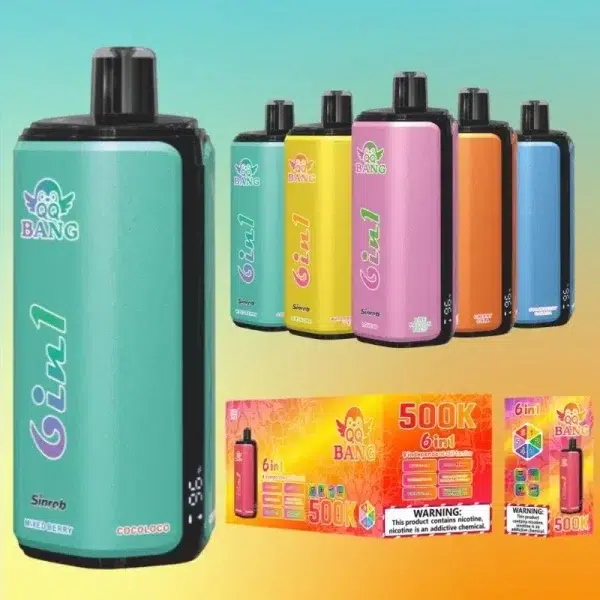 QQ BANG 500K 6in1 | E cigi bolt QQ BANG 500K 6in1 | E cigi bolt